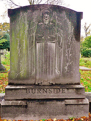 brompton cemetery, earls court,  london,1930s burnside tomb