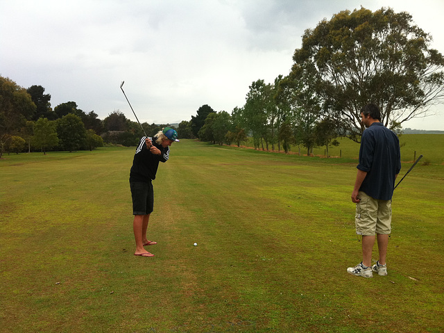 Bill, Nick & Ad play golf