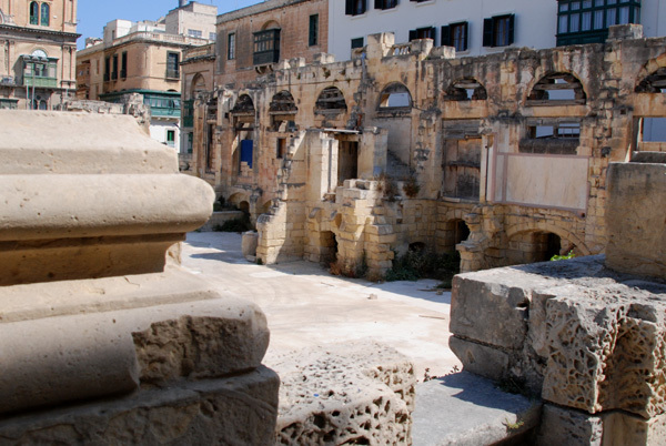 Ruins of the bombed Opera House