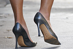 heels on the street
