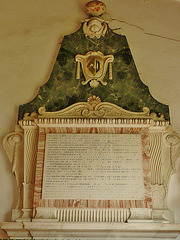 barking church, suffolk, c18 tomb of john crowley, erected 1771