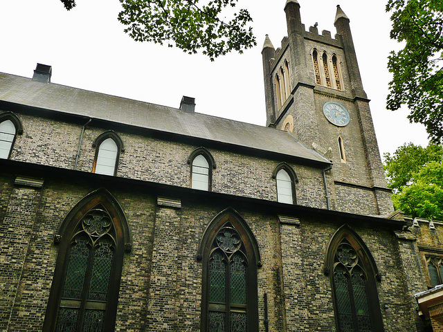 holy trinity church, brompton rd., london,built for the commissioners in 1826-9 by t. l. donaldson, blore addwd tracery in 1843