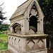 brompton cemetery, earls court,  london,clement tomb of 1854, built like a gothic shrine