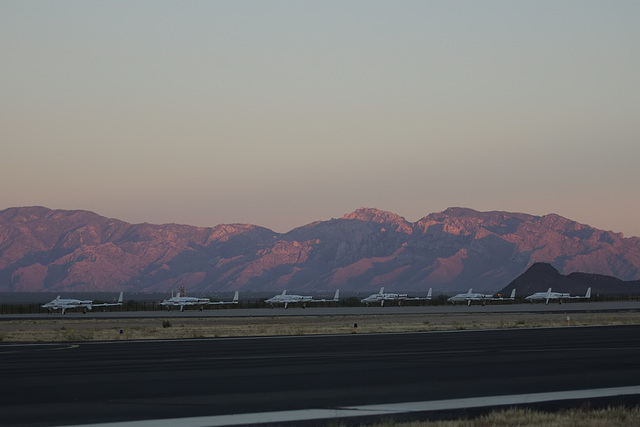 Sunset at Avra Valley Airport