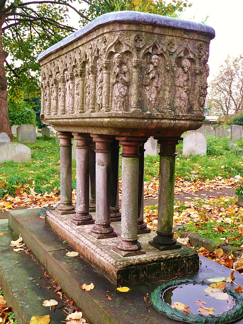 brompton cemetery, earls court,  london,val prinsep's tomb of 1904