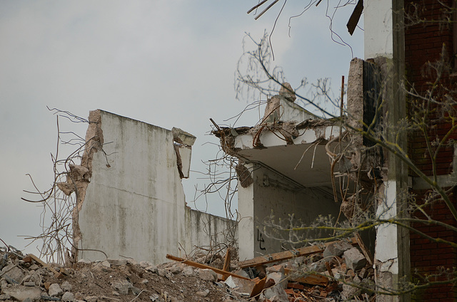 Stafford multi-storey car park demolition