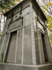 brompton cemetery, earls court,  london,egyptian mausoleum of 1850-2,, for the courtoy family, perhaps by avis of putney
