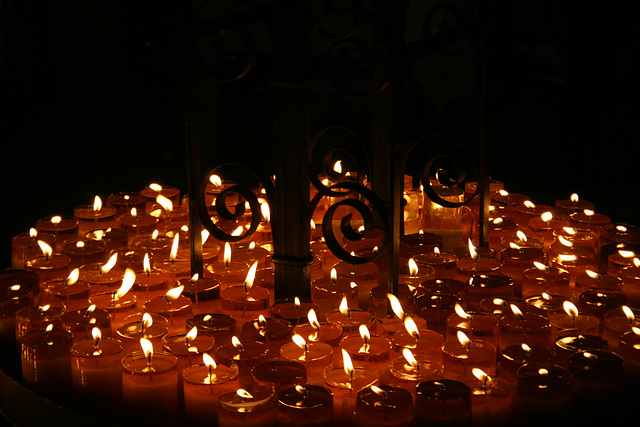 Candles, Church, Medellin, Colombia