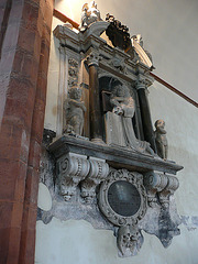 st.martin's, cathedral close, exeter,monument of philip hooper ,+1715, by weston