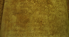 hogarth's epitaph, st.nicholas, chiswick, london