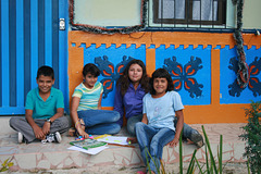 Guatapé Children Doing Homework