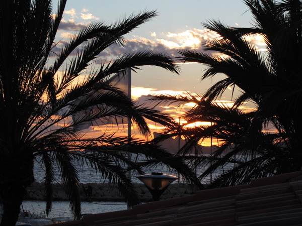 Sunset from our balcony