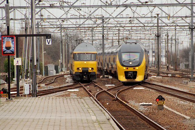 Arriving trains