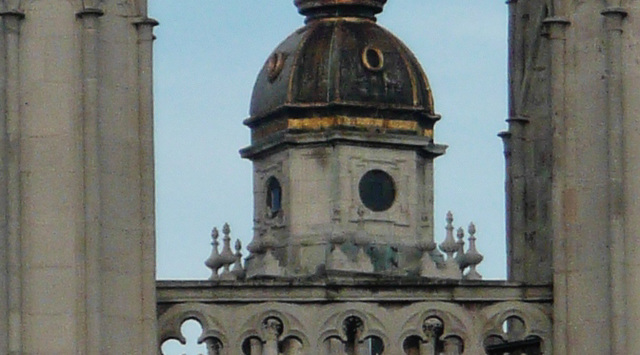 st.paul's lantern over the tower of st.mary aldermary, london