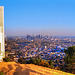 Downtown Los Angeles from Griffith Park Observatory, Febr. 1990 (165°)