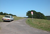 On the road in Germany: My car on the Zum Bismarckturm Road in Wiehl