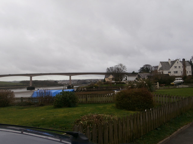 Views of the new bridge from Limers Lane