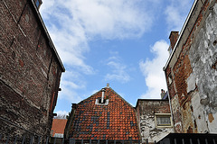 Missing house in the Mandemakerssteeg (Basket Makers's Alley)