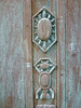 brompton cemetery, london,fake hieroglyphs on the bronze door of the  neo-egyptian courtoy family mausoleum of 1850-2, prob. by avis of putney,