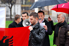 Demonstration against the Albanian government