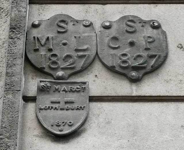 parish boundary marks, bank of england, london