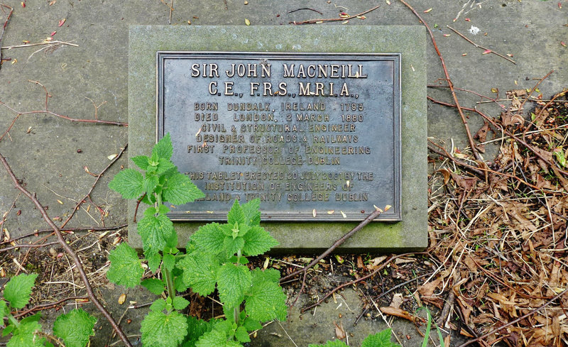 macneill tomb, brompton cemetery, london,tomb of the structural engineer sir john macneill, 1793-1880, builder of railways and bridges. he worked with telford, later building much of ireland's rail network, and taught engineering, one of his pupils b