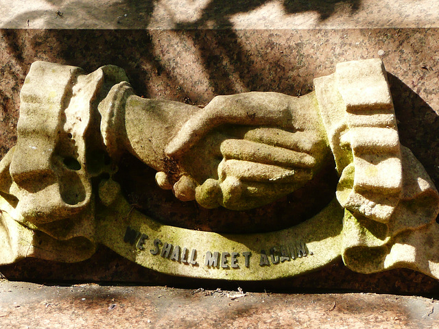 abney park cemetery, stoke newington, london,late c19 symbol on a gravestone, the triumph of hope over reality.