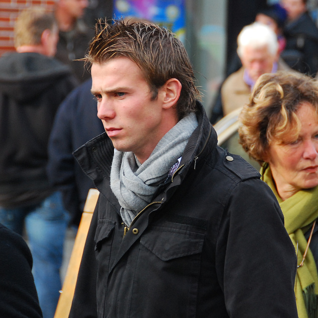 One of the visitors to the Oldtimer day at Emmen