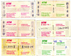 Old public transport tickets of the transport network of The Hague (HTM): multiple fares