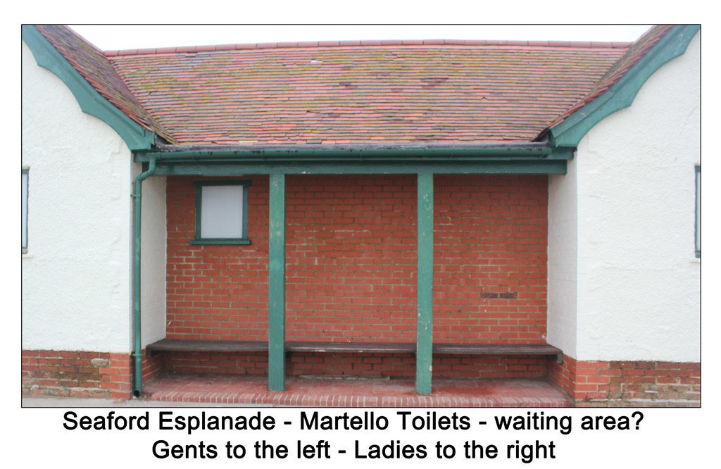 Seaford Esplanade - seat outside toilets - 25.2.2014
