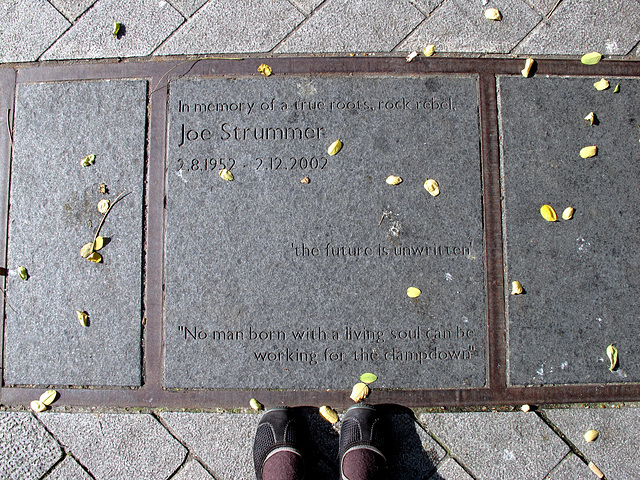 Joe Strummer Plaque