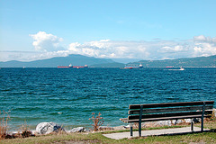 Canadian images: View over the English Bay in Vancouver