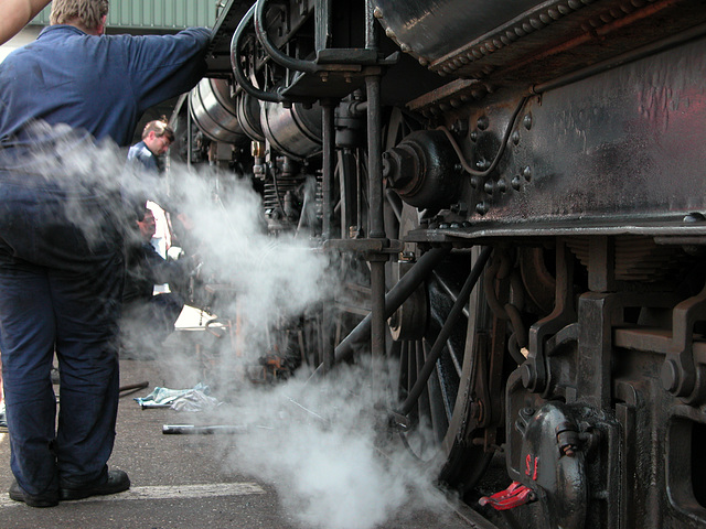 Steam Festival in Simpelveld (Limburg): the men of steam