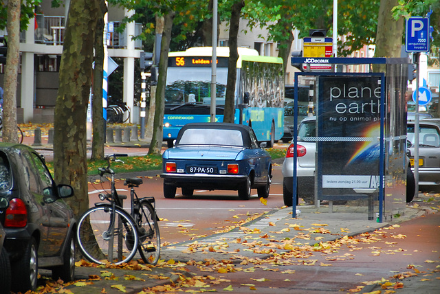 Long-distance shot of a 1977 Peugeot 304 S