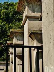 abney park cemetery gates, stoke newington, london. by bonomi 1840