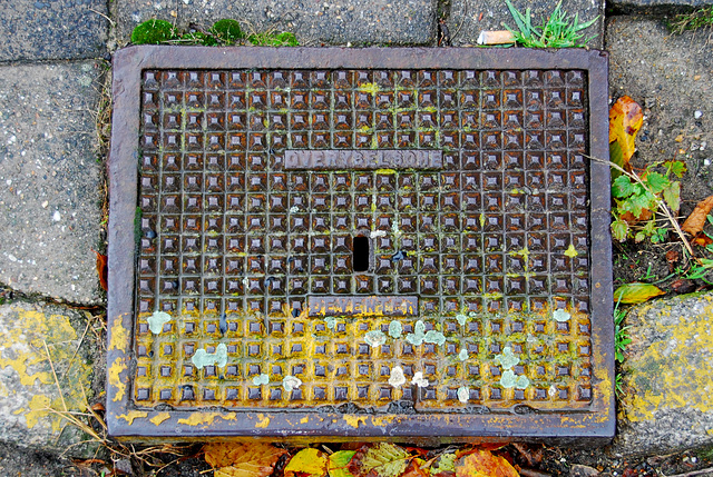 Drain cover of Overyselsche IJzergieterij of Deventer (NL)