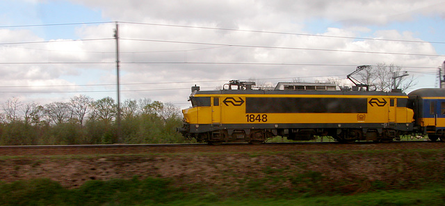 Engine 1848 pulling a train