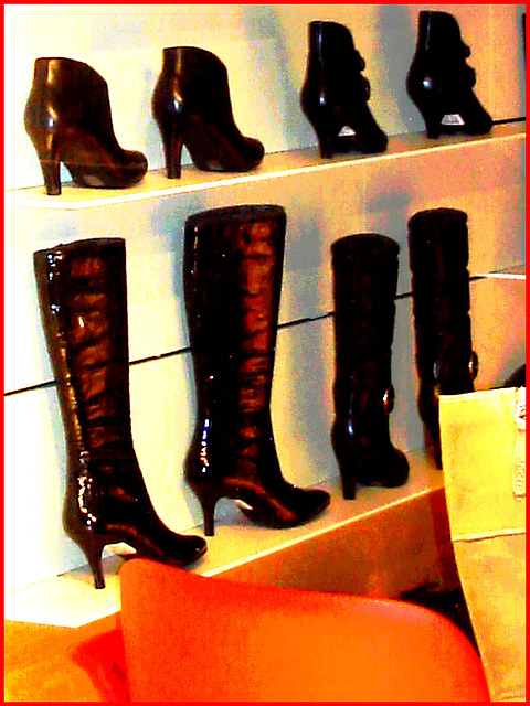 Étalage de bottes danoises / Danish boots display - October 24th 2008.