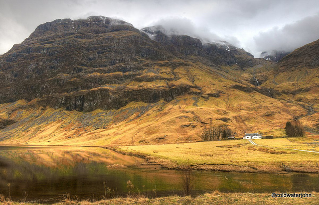 Glencoe in March mists and low cloud