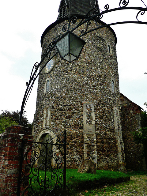 great leighs church, essex, c12 round tower