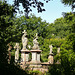 abney park cemetery, stoke newington, london,a flight of angels, c19 monuments close to the eastern entrance