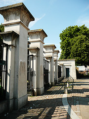 abney park cemetery gates, stoke newington, london. by bonomi 1840