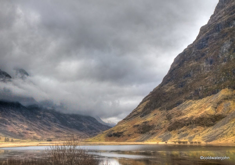 Glencoe in March mists and low cloud