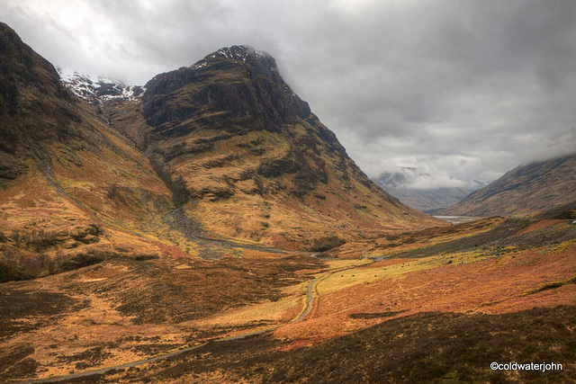 Glencoe in March mists and low cloud