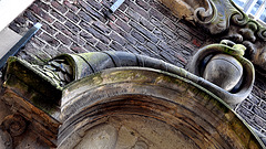Horn of Plenty over the gate of the Lombard Bank in Amsterdam