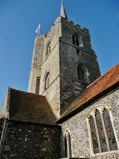 st.nicholas church, ash by sandwich