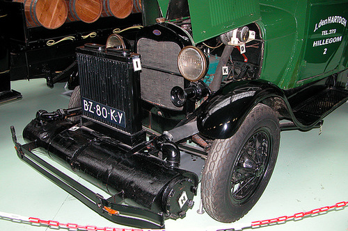 Ford museum: Truck with a wood-burning installation