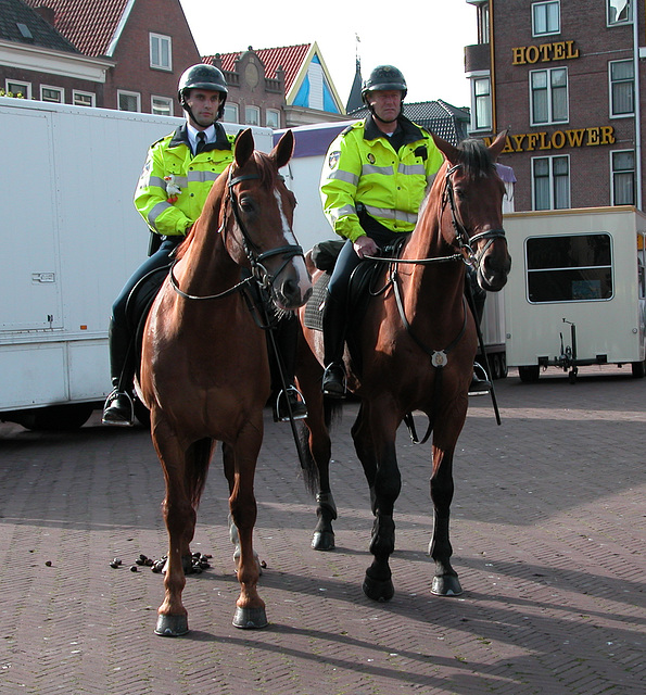 Police on horseback