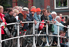 Boat parade in Leiden today