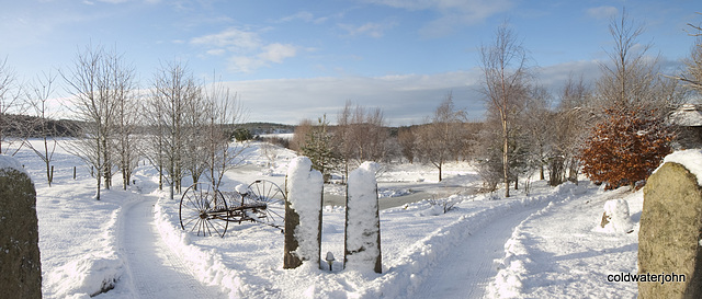 Snowploughed paths again this morning...